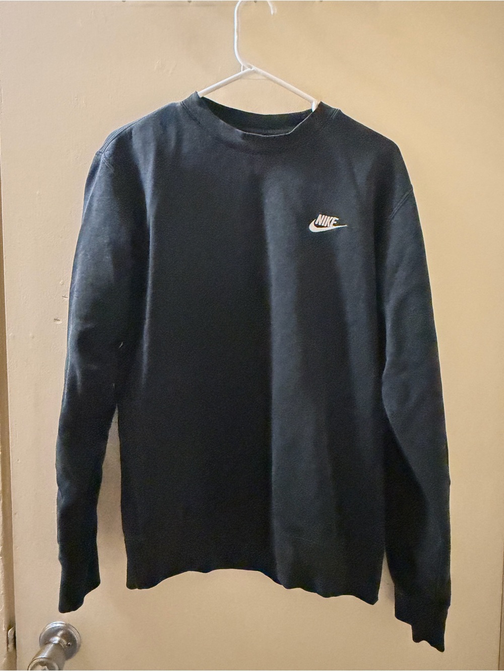 Nike Black Crewneck Sweatshirt with White Logo